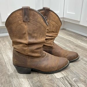 Real leather Cowboy Boots 6.5 D